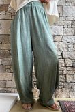Lindin Linen Blend Dart Barrel Pant Washed Khaki